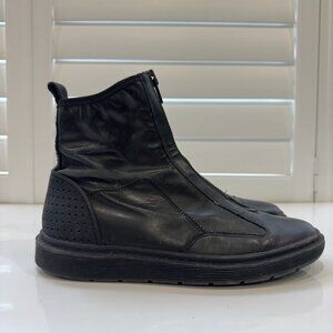 Alexander Wang x H&M Front Zip Leather Boots – Men's Size US 8.5 / EU 41